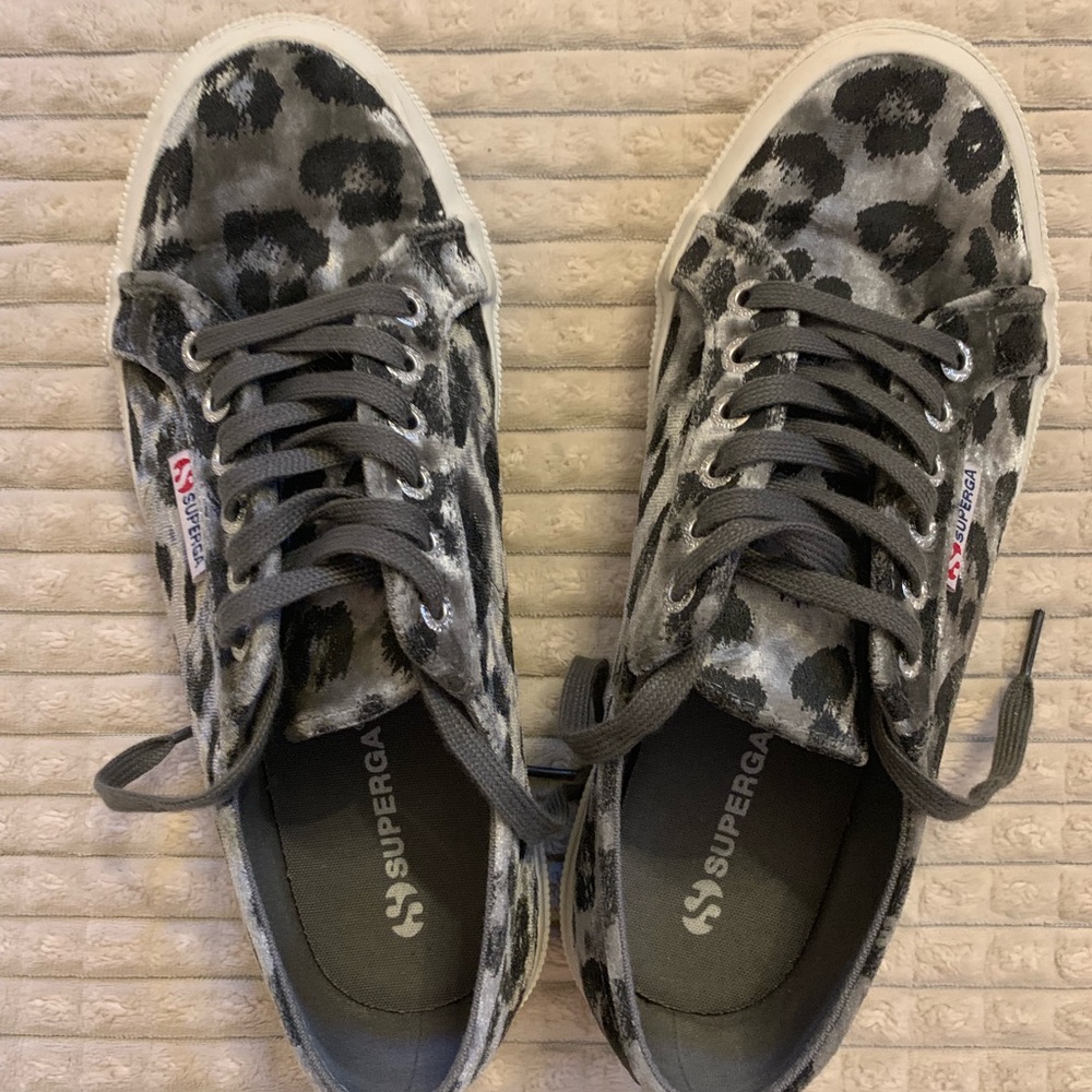 SuperGa Leopard Print Sneaker Size 39.5